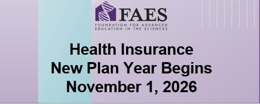 FAES Insurance New Plan Year Begins November 1, 2026